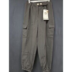 Blenca New York Women's Cargo Pants Size Large Black New NWT